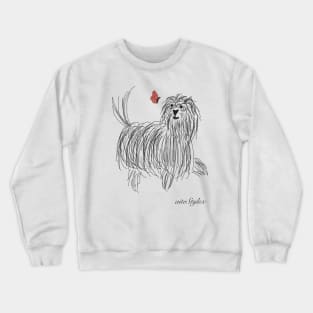 Drawing a dog. Crewneck Sweatshirt